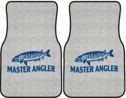 Master Angler Muskie Silhouette Car Mats