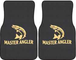 Master Angler Muskie 2 Silhouette Car Mats