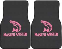 Master Angler Muskie 2 Silhouette Car Mats