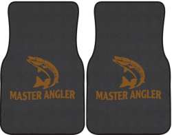 Master Angler Muskie 2 Silhouette Car Mats