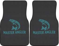 Master Angler Muskie 2 Silhouette Car Mats
