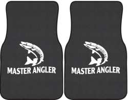 Master Angler Muskie 2 Silhouette Car Mats