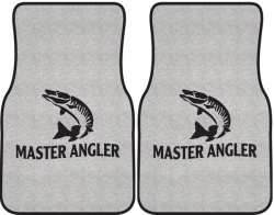 Master Angler Muskie 2 Silhouette Car Mats