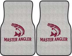 Master Angler Muskie 2 Silhouette Car Mats