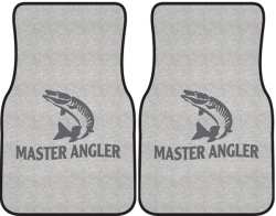 Master Angler Muskie 2 Silhouette Car Mats