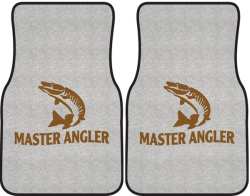 Master Angler Muskie 2 Silhouette Car Mats