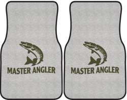 Master Angler Muskie 2 Silhouette Car Mats