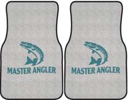 Master Angler Muskie 2 Silhouette Car Mats