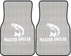 Master Angler Muskie 2 Silhouette Car Mats