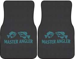 Master Angler Panfish Silhouette Car Mats