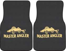 Master Angler Walleye 2 Silhouette Car Mats
