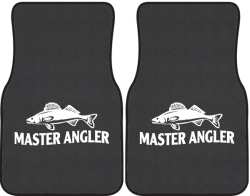 Master Angler Walleye 2 Silhouette Car Mats