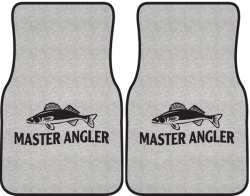 Master Angler Walleye 2 Silhouette Car Mats