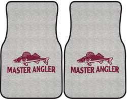 Master Angler Walleye 2 Silhouette Car Mats