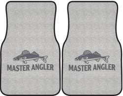 Master Angler Walleye 2 Silhouette Car Mats