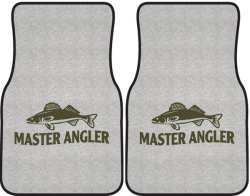 Master Angler Walleye 2 Silhouette Car Mats