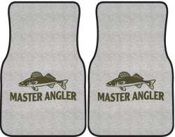 Master Angler Walleye 2 Silhouette Car Mats