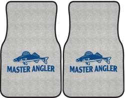 Master Angler Walleye 2 Silhouette Car Mats