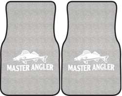 Master Angler Walleye 2 Silhouette Car Mats