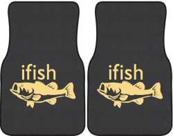 ifish Bass Silhouette Car Mats