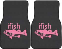 ifish Bass Silhouette Car Mats