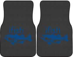 ifish Bass Silhouette Car Mats