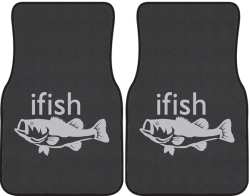 ifish Bass Silhouette Car Mats