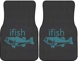 ifish Bass Silhouette Car Mats