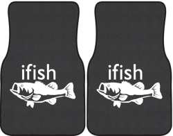 ifish Bass Silhouette Car Mats