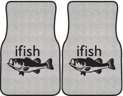 ifish Bass Silhouette Car Mats