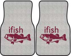 ifish Bass Silhouette Car Mats