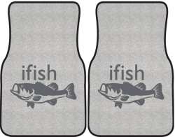 ifish Bass Silhouette Car Mats