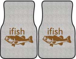 ifish Bass Silhouette Car Mats