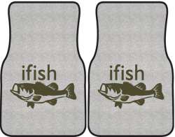 ifish Bass Silhouette Car Mats