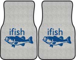 ifish Bass Silhouette Car Mats
