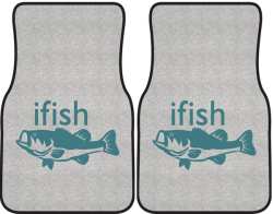 ifish Bass Silhouette Car Mats