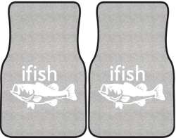 ifish Bass Silhouette Car Mats