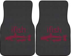 ifish Catfish Silhouette Car Mats