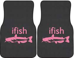 ifish Catfish Silhouette Car Mats