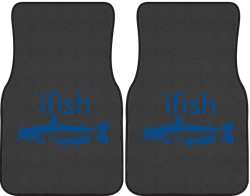 ifish Catfish Silhouette Car Mats