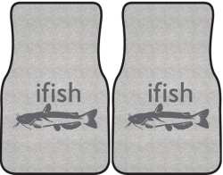 ifish Catfish Silhouette Car Mats