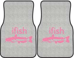 ifish Catfish Silhouette Car Mats