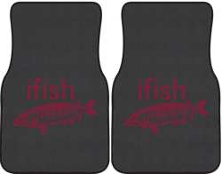 ifish Muskie Silhouette Car Mats