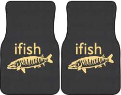 ifish Muskie Silhouette Car Mats