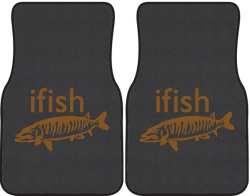 ifish Muskie Silhouette Car Mats