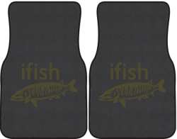 ifish Muskie Silhouette Car Mats