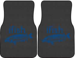 ifish Muskie Silhouette Car Mats