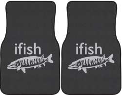 ifish Muskie Silhouette Car Mats