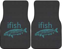 ifish Muskie Silhouette Car Mats