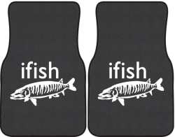 ifish Muskie Silhouette Car Mats
